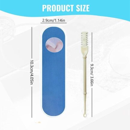 2-in-1 Nasal Hair Cutter, Nasal Hair Cutter,2024 New Double Sided Nose Hair Knife, 360° Rotating Nose Hair Clipper, Manual Nose Hair Trimmer with Ear Picker(Three colors,9pcs) - Image 2