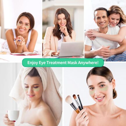 BREYLEE Aloe Vera Eye Mask 60 Pcs - Puffy Eyes and Dark Circles Treatments Look Younger and Reduce Wrinkles and Fine Lines Undereye, Improve and Firm eye Skin - Pure Natural Material Extraction - Image 6