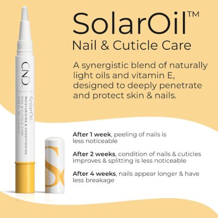 CND Solar Oil and RescueRxx Nail and Cuticle Care, Cuticle Oil Pen, Keratin Treatment Pen, On-the-Go, Travel-Sized Beauty, A highly effective new treatment that repairs damaged nails - Image 2