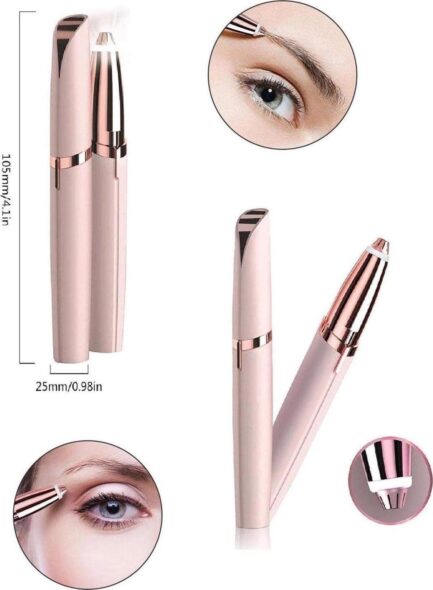 Electric Eyebrow Trimmer for women that you should include in your Beauty and Personal Care with led light that allows a precise Haircut without pain and instantly. - Image 5