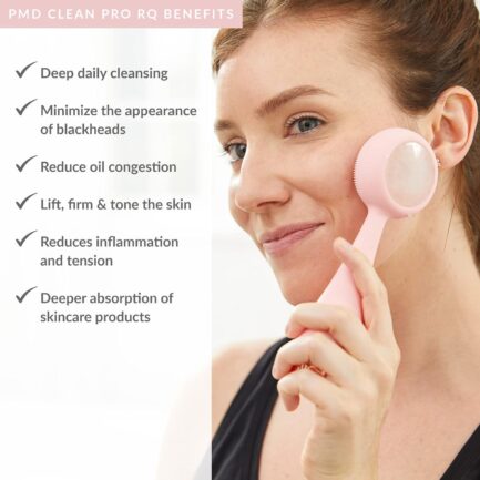 PMD Clean Pro - Smart Facial Cleansing Device with Silicone Brush and ActiveWarmth Anti-Aging Massager - Image 2