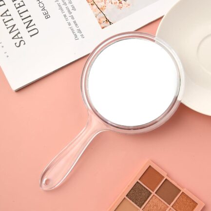 Sibba Magnifying Mirror Handheld Hand Held Handle Barber Cut Personal Hair Cutting Haircut Multi-Purpose Cosmetic Makeup Magnification Mirrors See Back of Head Beauty Face Salon Stylist - Image 4
