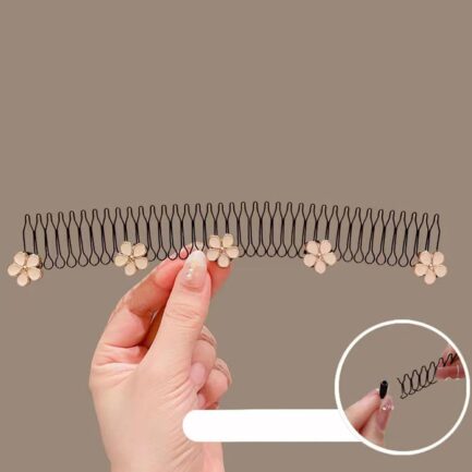 Stretchable Invisible Hair Clips- U Shape Hair Finishing Fixer Comb| Stretchable Hair Pin, U Pin Hair Clips, Cute Invisible Hair Holder, Hair Styling Tools for Girl Women Beauty and Personal Care - Image 6
