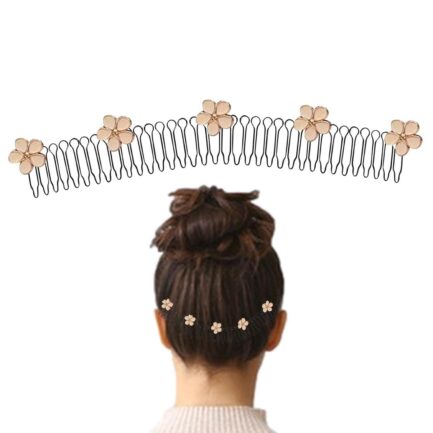 Stretchable Invisible Hair Clips- U Shape Hair Finishing Fixer Comb| Stretchable Hair Pin, U Pin Hair Clips, Cute Invisible Hair Holder, Hair Styling Tools for Girl Women Beauty and Personal Care - Image 8